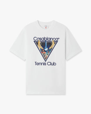 White Monde Perdu Tennis Club Icon Short Sleeve T-Shirt