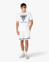White Monde Perdu Tennis Club Icon Short Sleeve T-Shirt