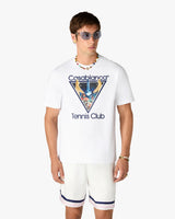 White Monde Perdu Tennis Club Icon Short Sleeve T-Shirt