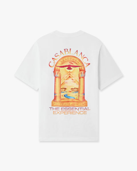 White Hermons Mirage L'Arche Short Sleeve T-Shirt | Casablanca Paris