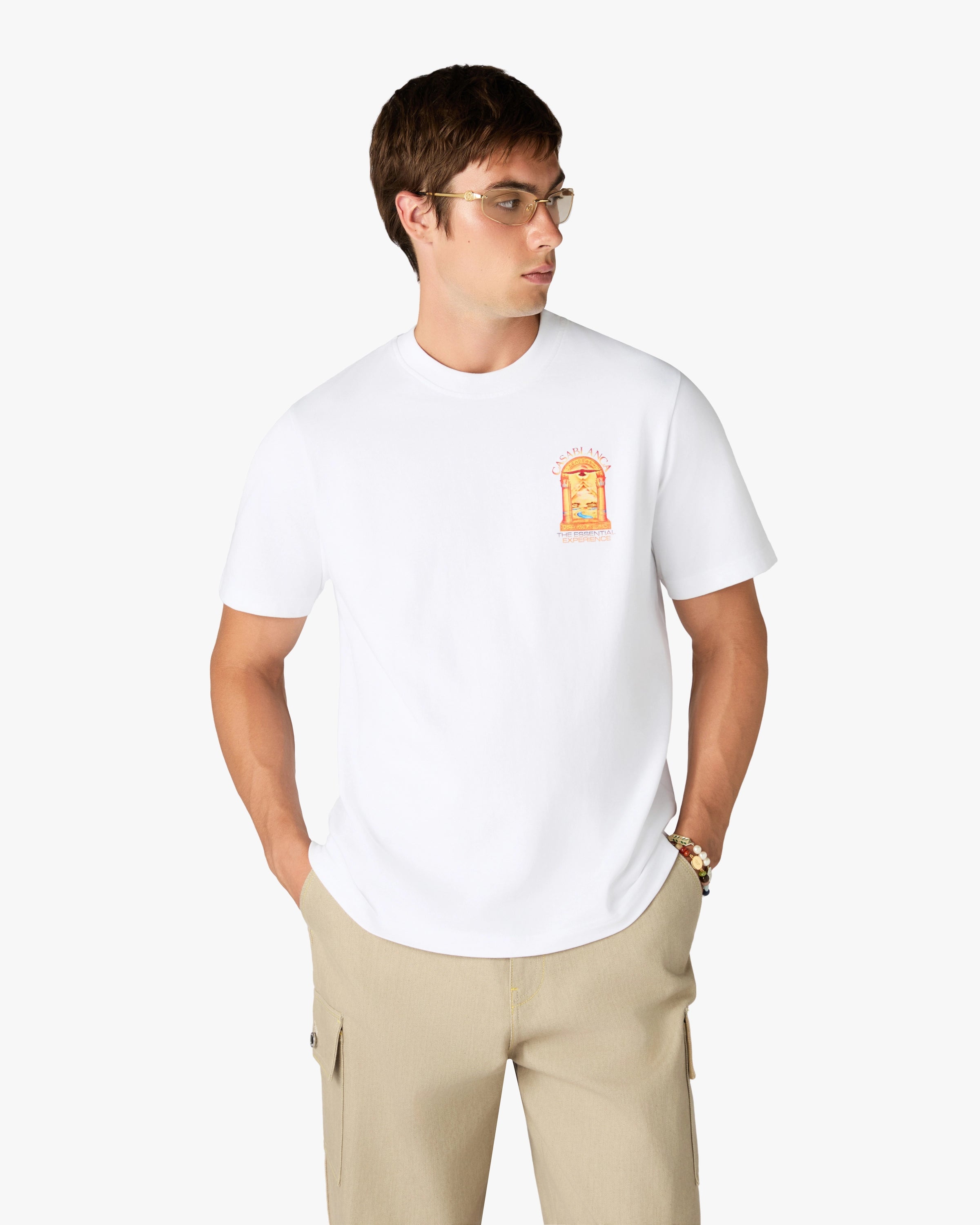 White Hermons Mirage L'Arche Short Sleeve T-Shirt