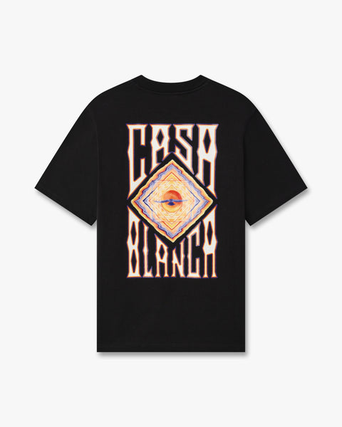 Black Hermons Mirage Short Sleeve T-Shirt | Casablanca Paris