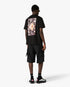 T-shirt noir à manches courtes Hermons Mirage