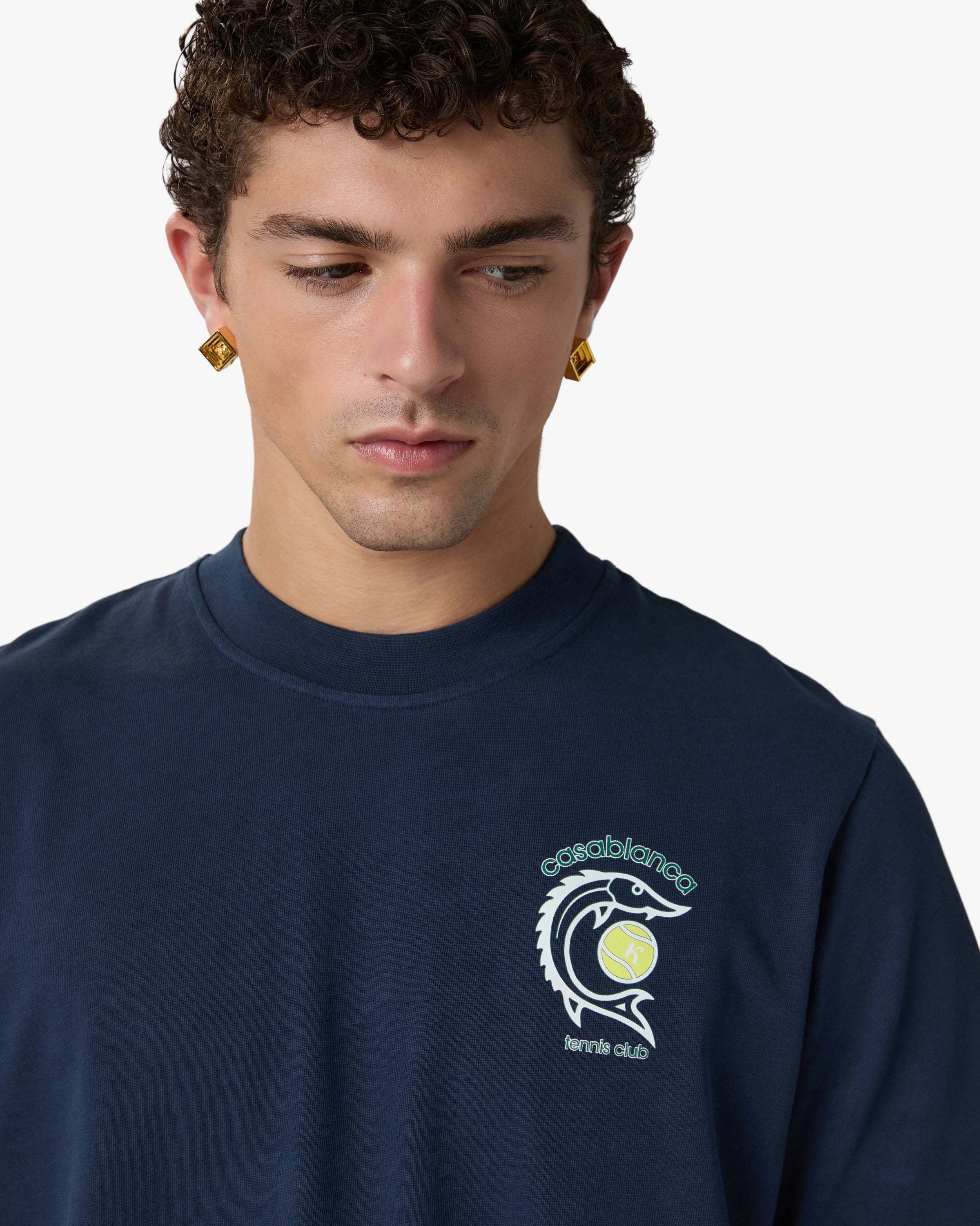 Navy Casa Kaspia New York Tennis Club Short Sleeve T-Shirt