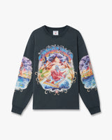 Navy Eveil Ancestral Washed Long Sleeve T-Shirt