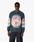 Navy Eveil Ancestral Washed Long Sleeve T-Shirt