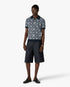 Dark Green Icon Monogram Short Sleeve Polo Shirt