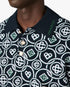 Dark Green Icon Monogram Short Sleeve Polo Shirt