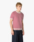 T-shirt à manches courtes et carreaux rouge et blanc