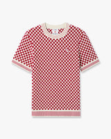 Red & White Check Short Sleeve T-Shirt