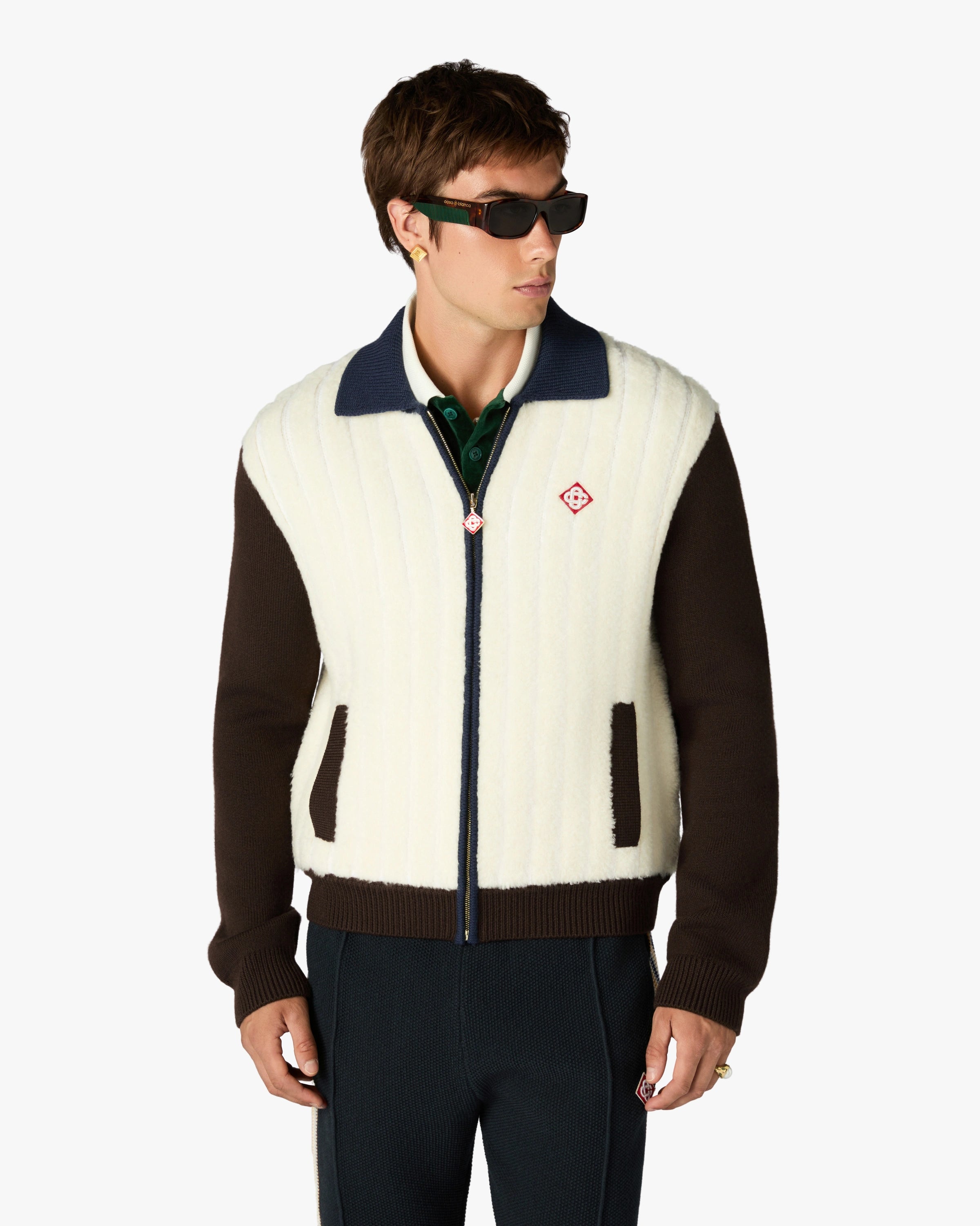 Café Culture Wool Fleece Track Jacket