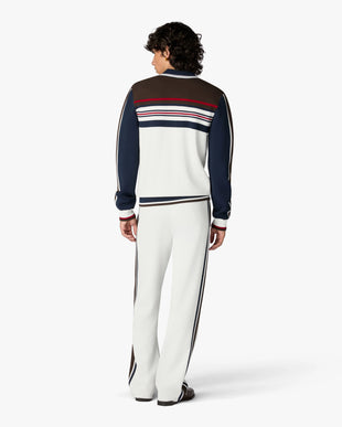 Café Culture Stripe Track Jacket