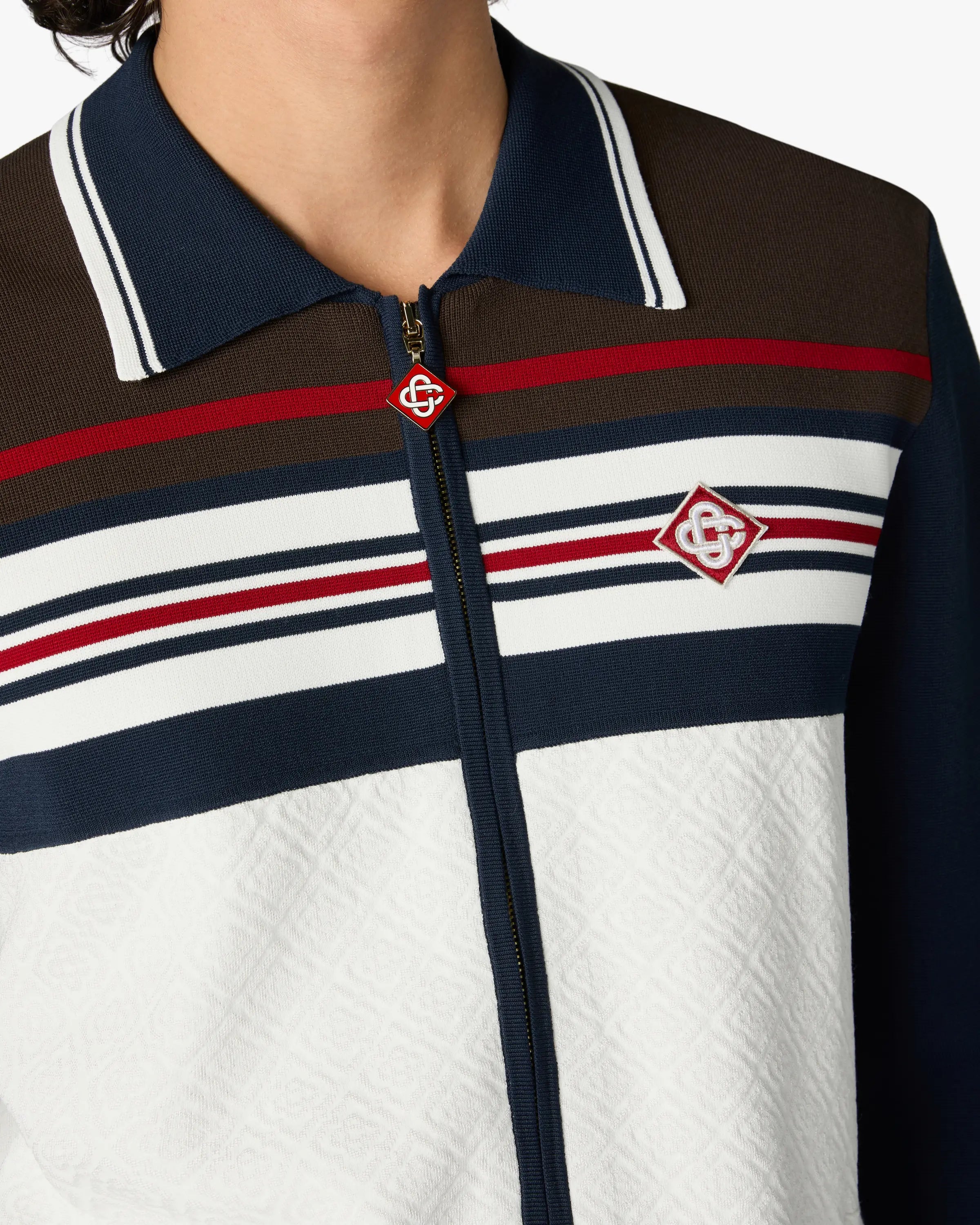 Café Culture Stripe Track Jacket