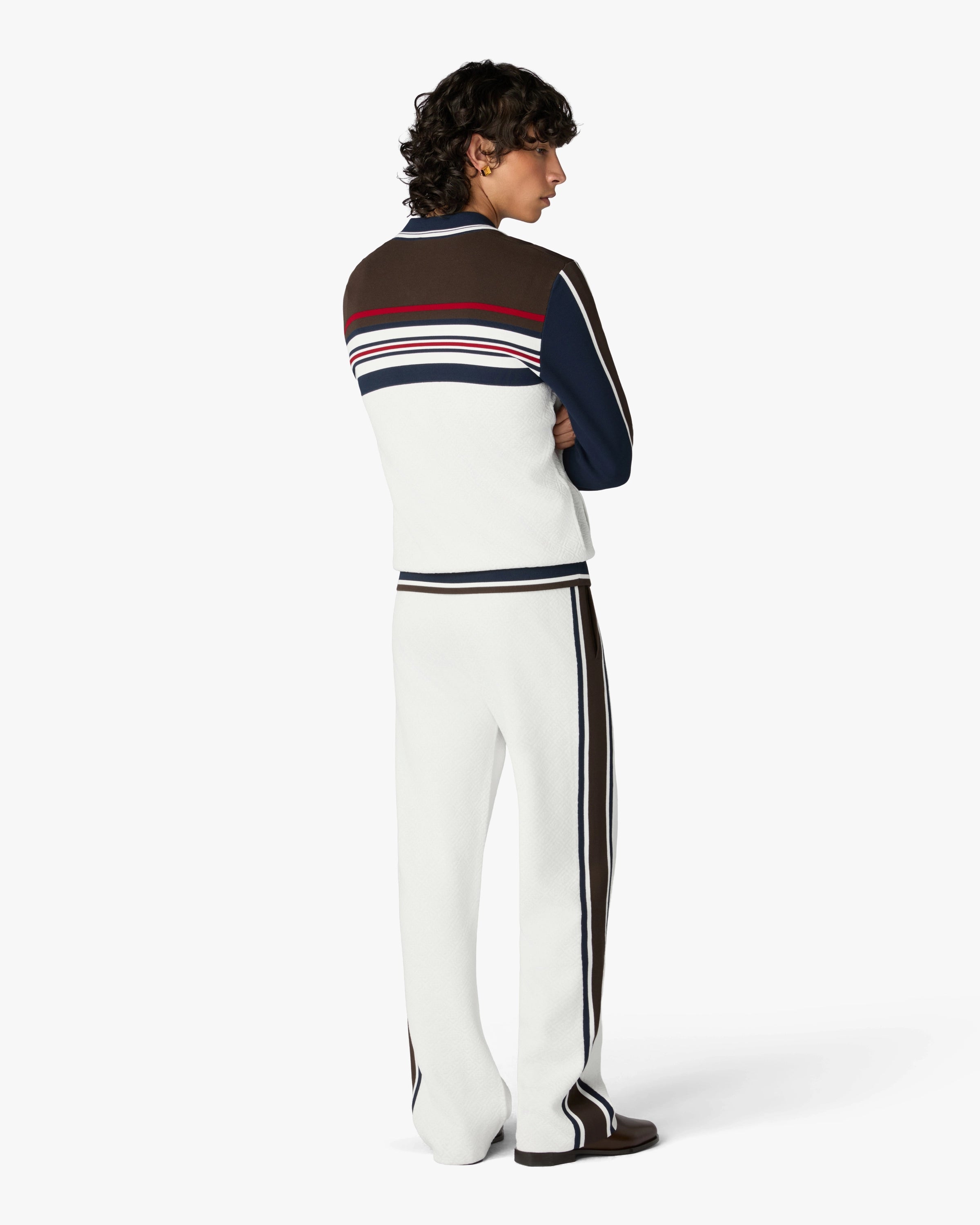 Café Culture Stripe Track Pants