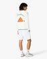 White Pyramid of Oranges Crochet Cardigan