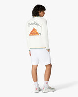 White Pyramid of Oranges Crochet Cardigan