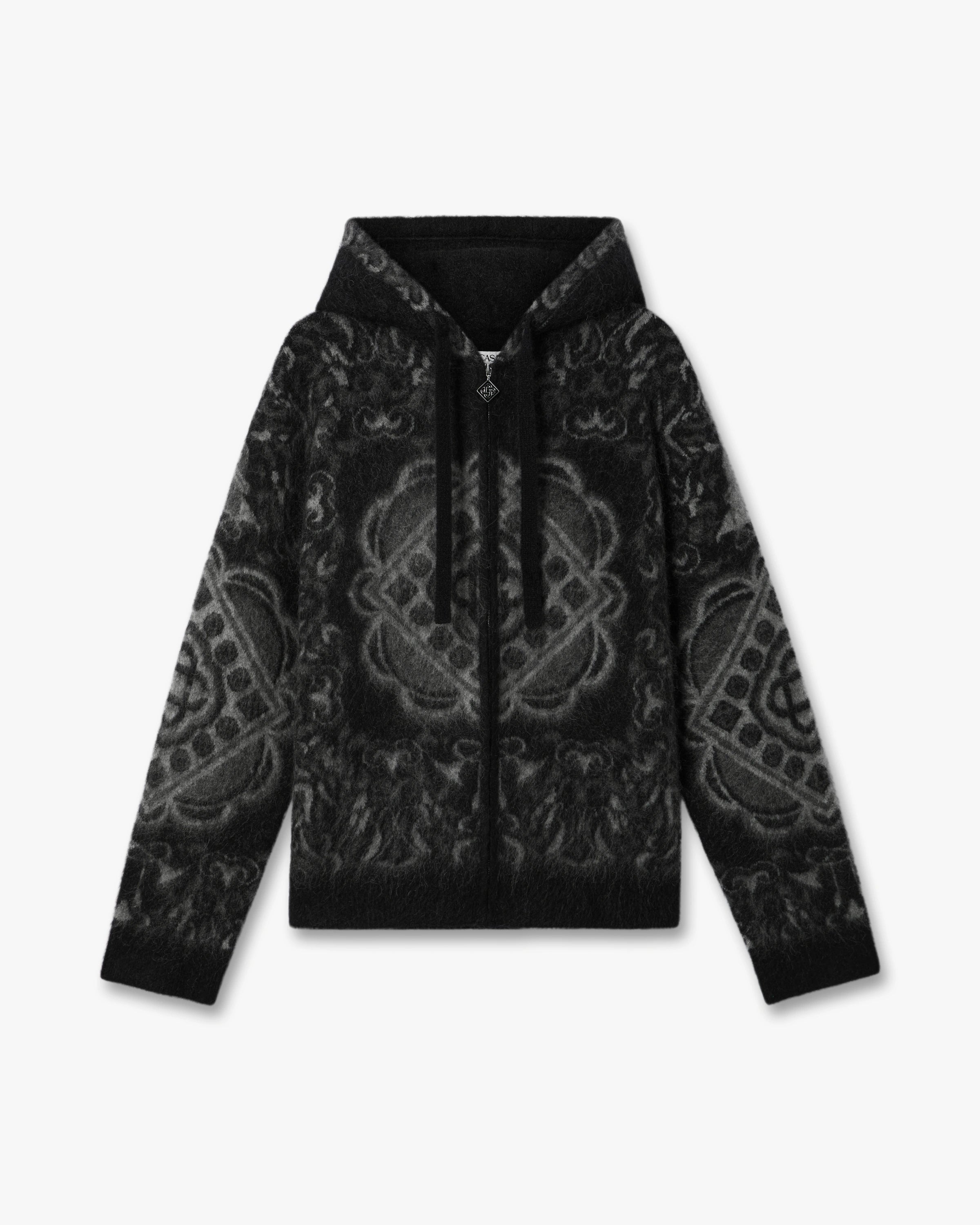 Black Carpet Mohair Hooded Sweatshirt