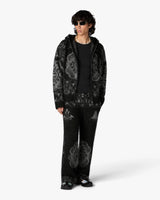 Black Carpet Mohair Hooded Sweatshirt