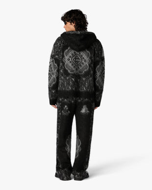 Black Carpet Mohair Hooded Sweatshirt