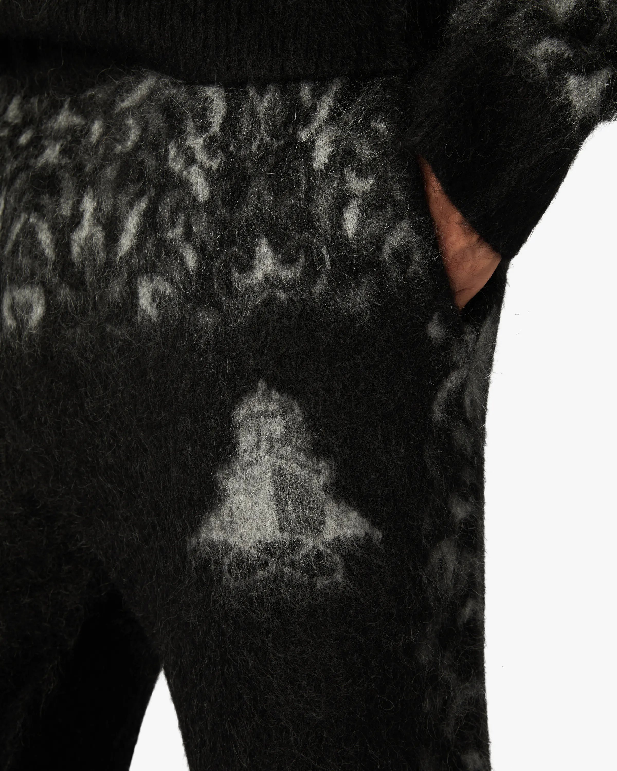 Black Carpet Mohair Trousers