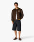 Brown Celestial Pyramid Wool & Leather Varsity Jacket