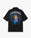 Black Sahara Twilight Short Sleeve Silk Shirt