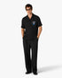 Black Sahara Twilight Short Sleeve Silk Shirt