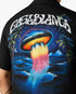 Black Sahara Twilight Short Sleeve Silk Shirt