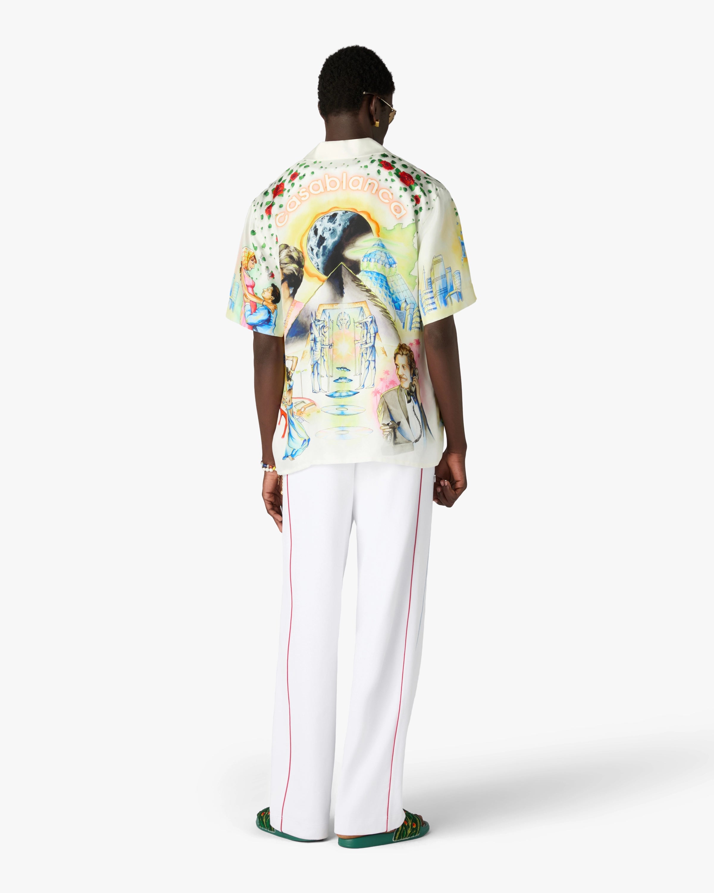 Arts Egyptiens Short Sleeve Linen Shirt