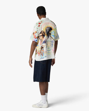 Arts Egyptiens Short Sleeve Linen Shirt