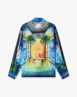 Geometrie Sacree Long Sleeve Silk Twill Shirt