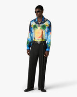 Geometrie Sacree Long Sleeve Silk Twill Shirt