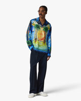 Geometrie Sacree Long Sleeve Silk Twill Shirt