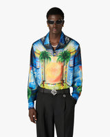 Geometrie Sacree Long Sleeve Silk Twill Shirt