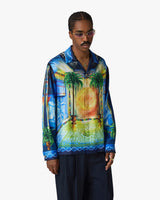 Geometrie Sacree Long Sleeve Silk Twill Shirt