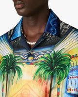 Geometrie Sacree Long Sleeve Silk Twill Shirt