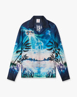 Crystal Alchemy Long Sleeve Silk Twill Shirt