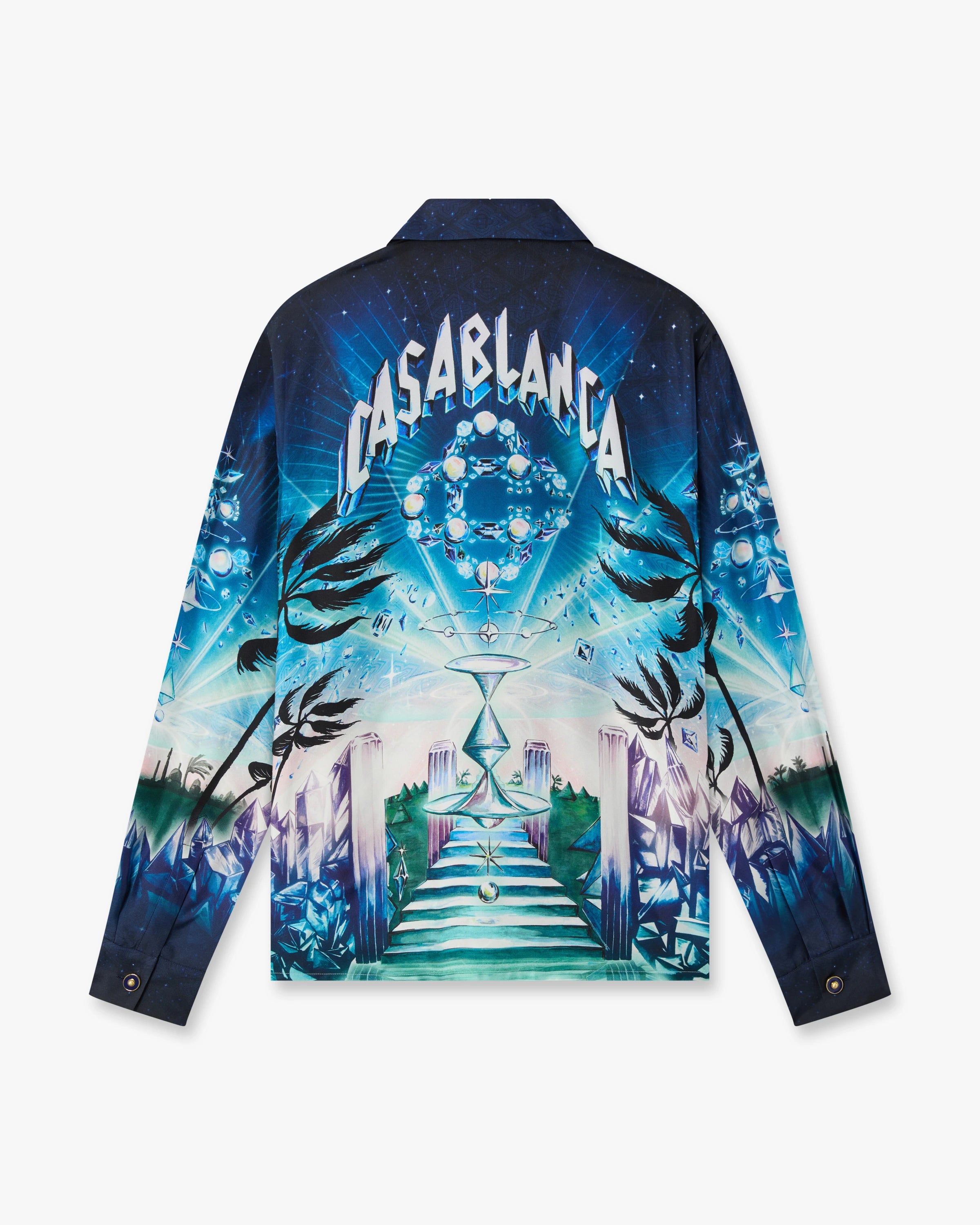 Crystal Alchemy Long Sleeve Silk Twill Shirt