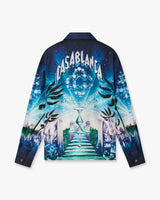 Crystal Alchemy Long Sleeve Silk Twill Shirt