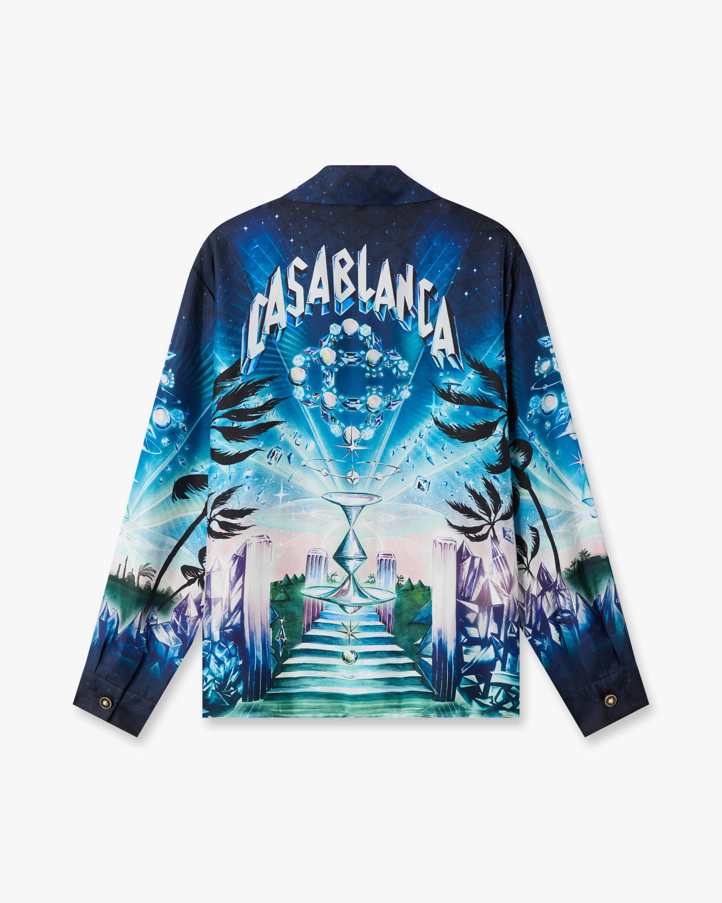 Crystal Alchemy Long Sleeve Silk Twill Shirt