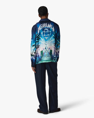 Crystal Alchemy Long Sleeve Silk Twill Shirt