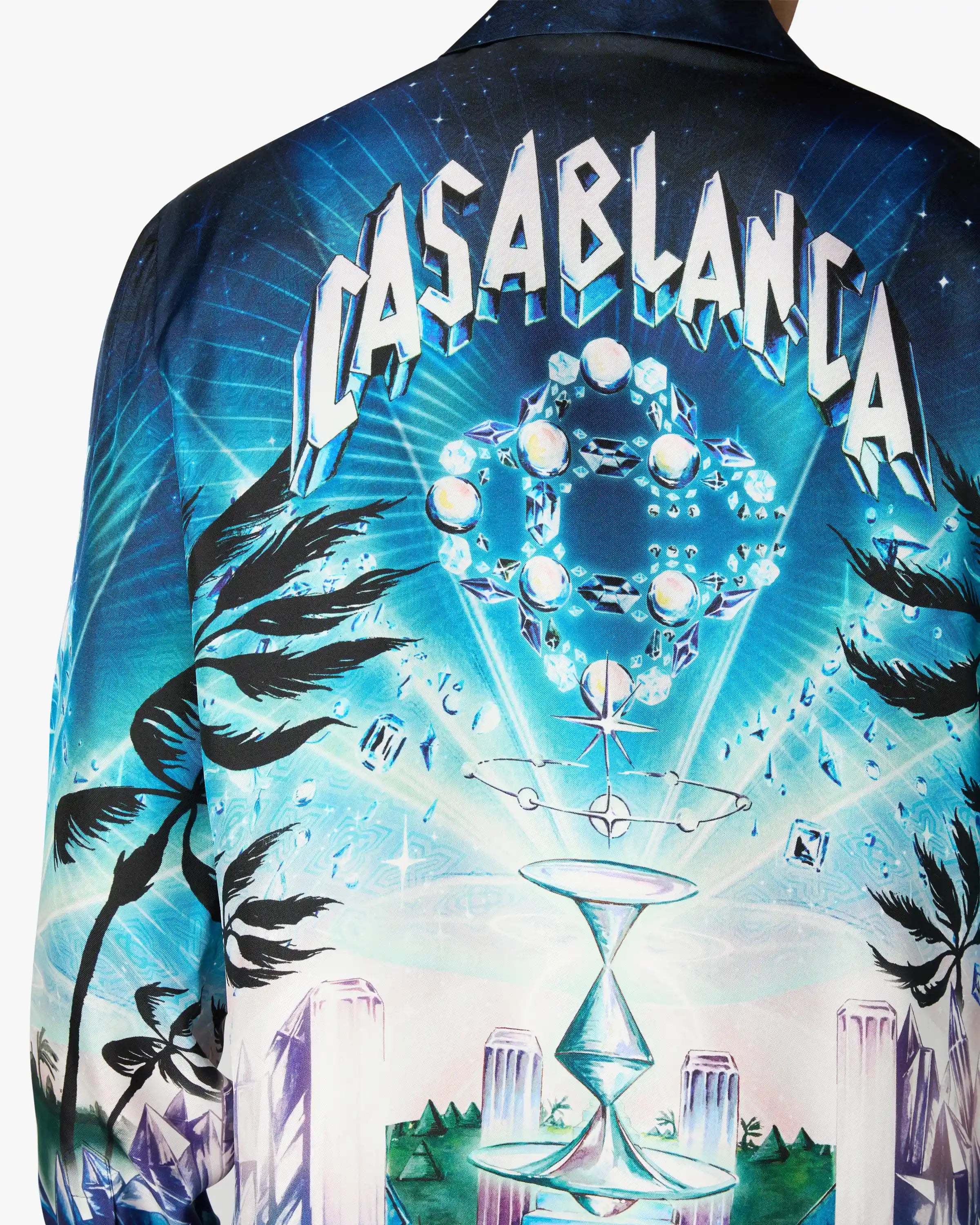 Crystal Alchemy Long Sleeve Silk Twill Shirt