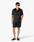 Black Radiating Monogram Silk Shorts