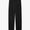 Black Pleated Straight Leg Trousers