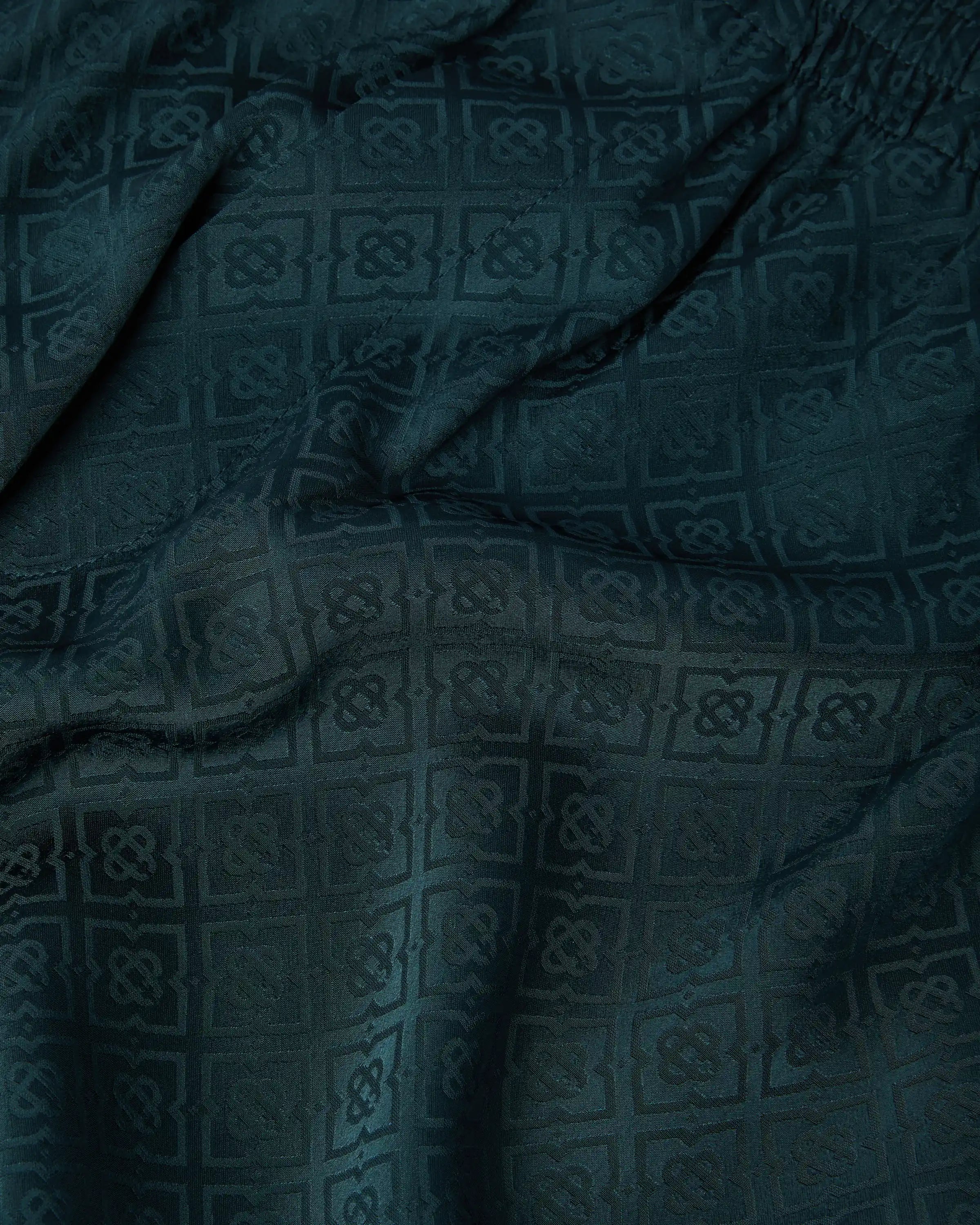 Dark Teal Monogram Trousers