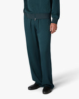 Dark Teal Monogram Trousers