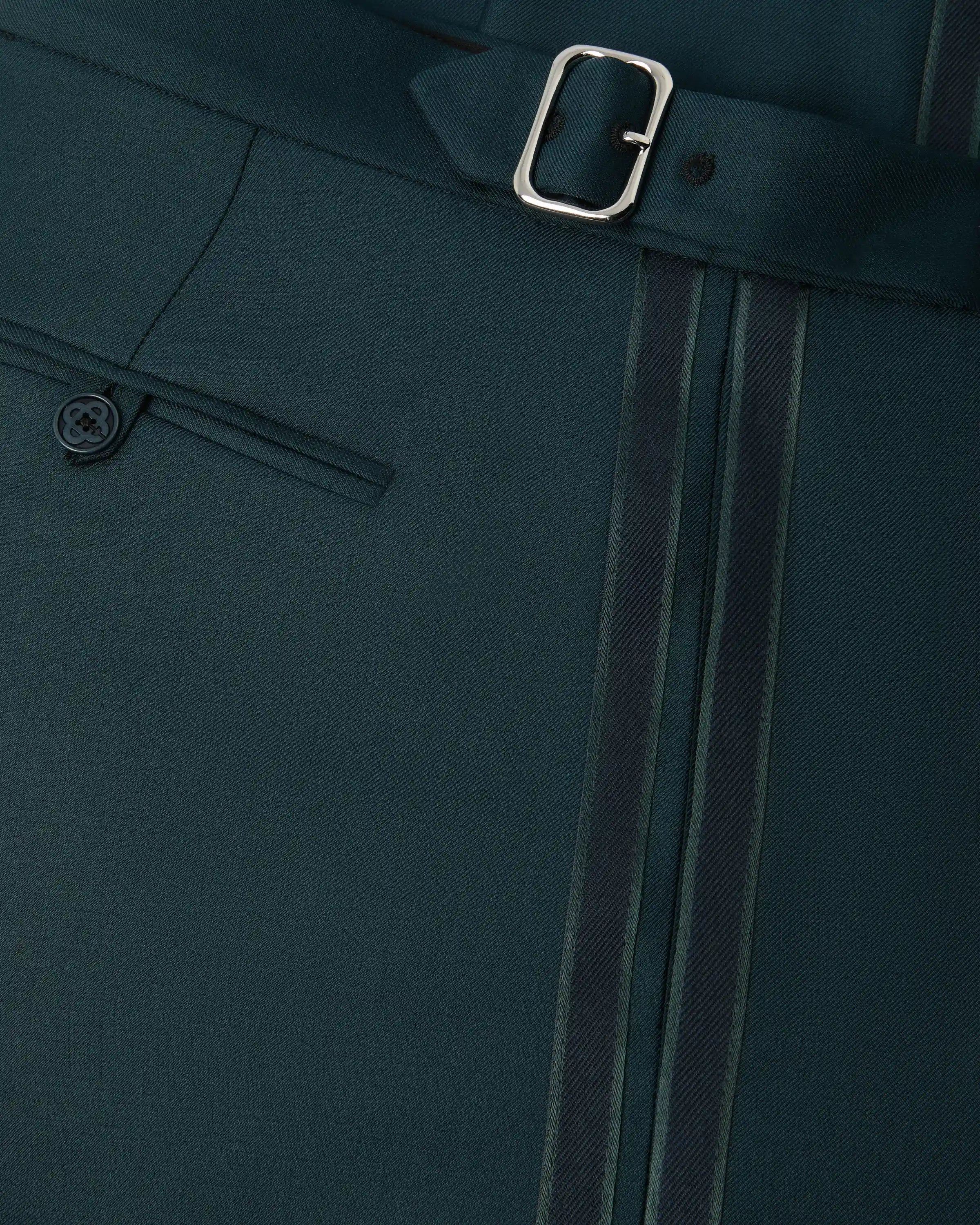 Dark Teal Straight Leg Trousers
