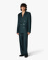Dark Teal Straight Leg Trousers