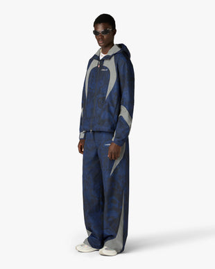 Blue Heatmap Track Pants