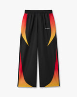 Black & Orange Gradient Track Pants